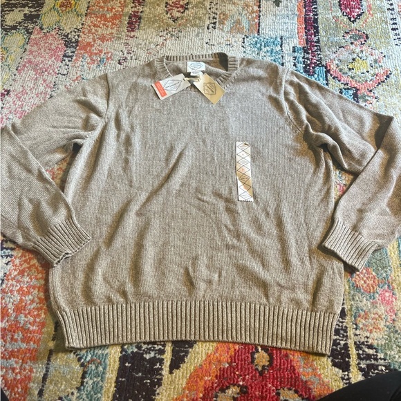St. John’s bay crewneck sweater tan size XL - Picture 1 of 5
